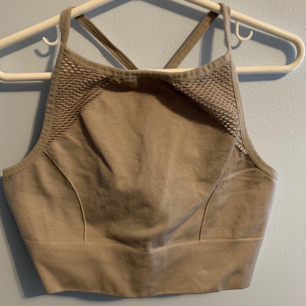 aerie high neck sports bra